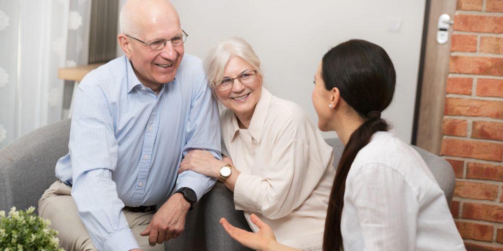 Aging Parents talking about their senior care investment