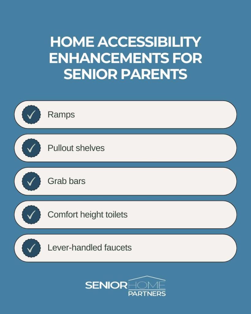Home Accessibility Enhancements for Senior Parents list graphics